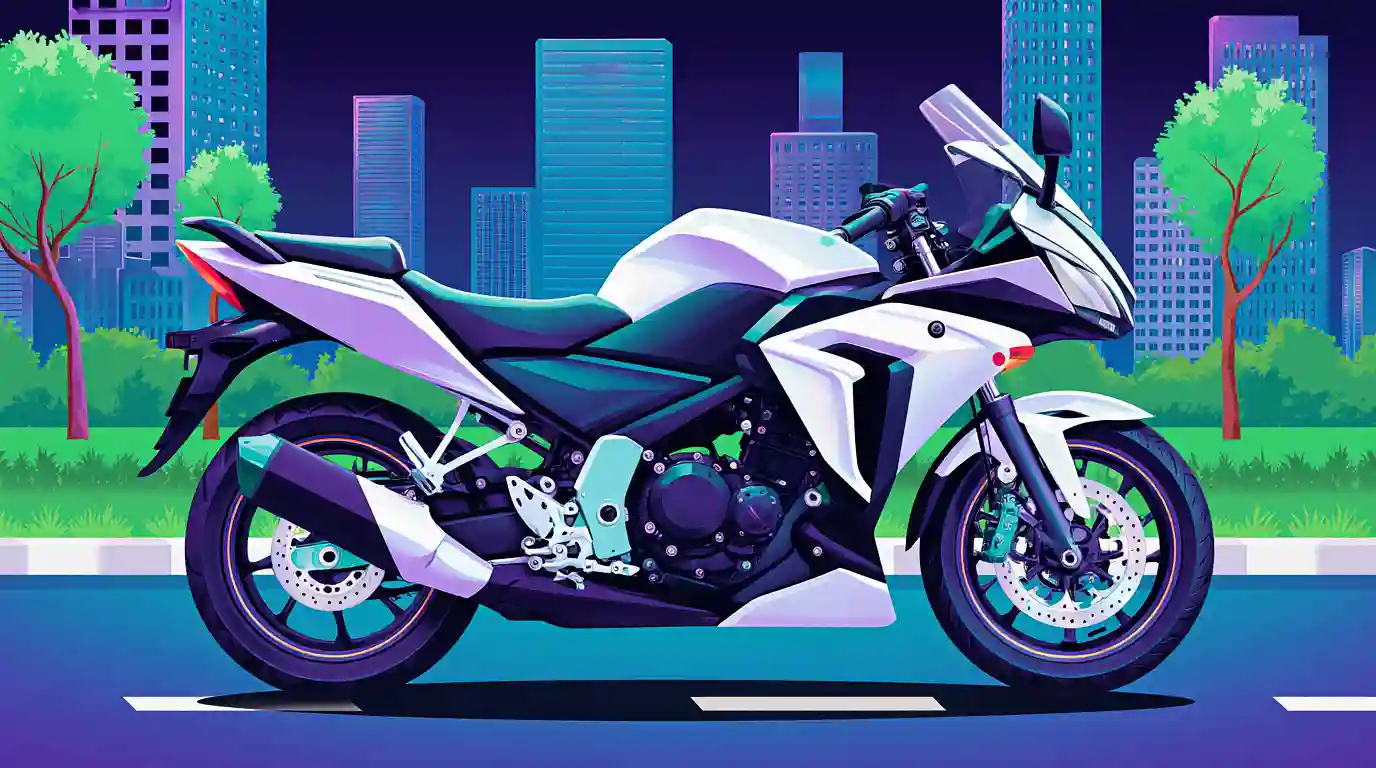 Moto à moteur hybride